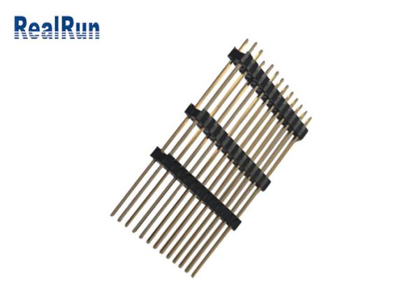 PBT LCP PA6T 40P Dual Row Pin Header Straight Three Plastic Au 3U