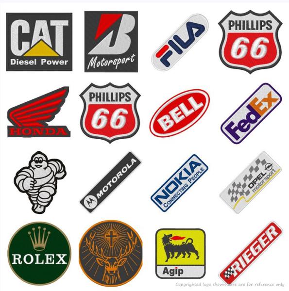 Personalized Company Logo Embroidery Patch Woven For Clothing Iron On