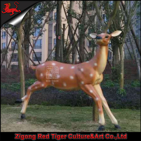 Солнцезащитная изготовленная на заказ смола статуй животных сада продуктов стеклоткани