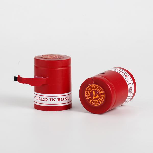 Customized PVC Necking Tape Glass Bottle Shrink Cap for Beverage Packaging Solutions