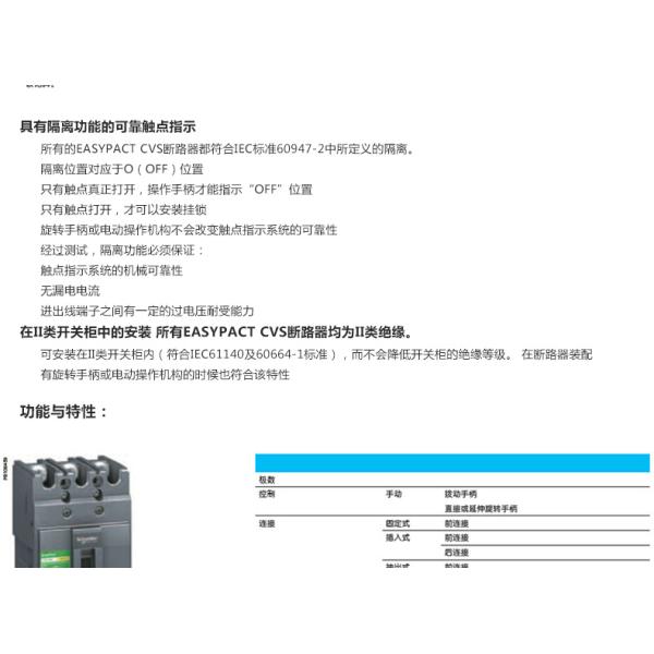 16-630A moldeó el disyuntor 25 del caso 36 50 70kA 380V 415V Icu IEC-6094