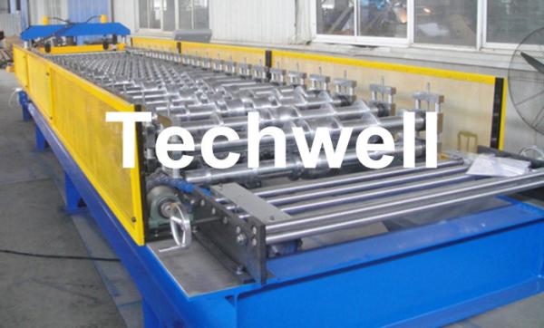 Steel Metal Roof Panel Roll Forming Machine, Roof Panel Roll Former With 5 Ton Decoiler