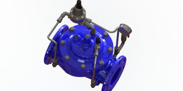 Diaphragm Pressure Control Valve , Epoxy Coated Stainless Pressure Reducing Valve