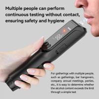 Compact noir et portable, appareil d'analyse de l'alcool, analyseur d'haleine, machine à usage d'entreprise