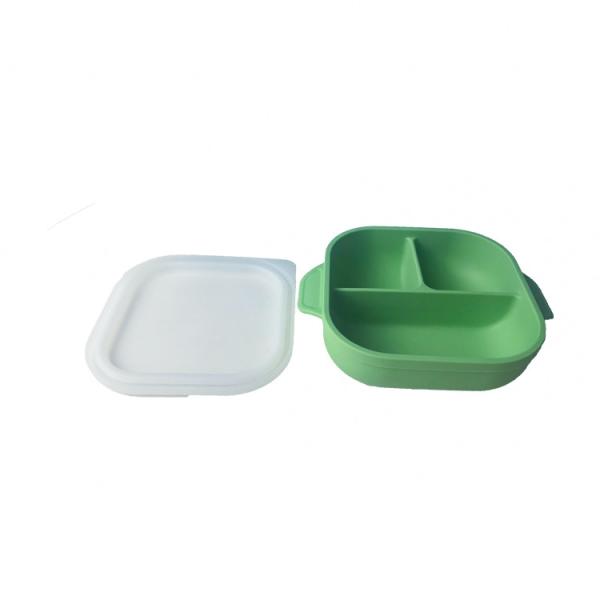 Waterproof Baby Silicone Feeding Bowl Nonslip Tableware Newborn Training With Spoon