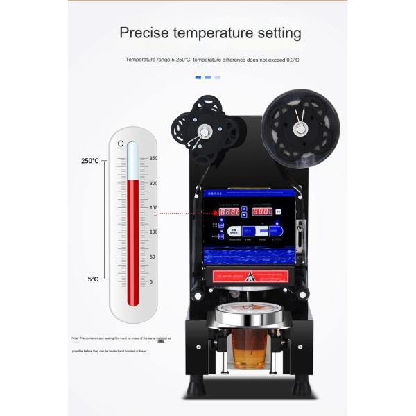22.2 KG Capacity Milk Tea Sealing Machine with Temperature Control and Easy Operation