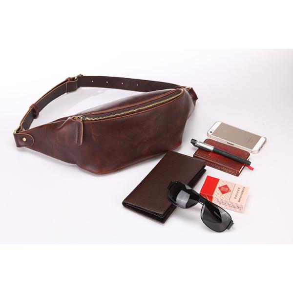 2024 Black Pu Leather Small Mobile Phone Pack Secure Zipper Closure for Your Phone