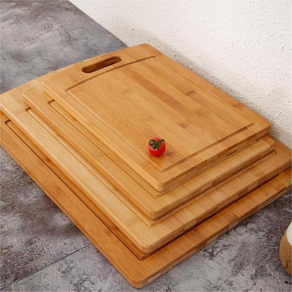 Набор разделочной доски 2pcs Eco дружелюбный очищая 1.8cm толстый бамбуковый