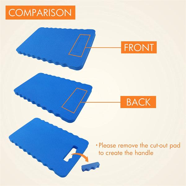 Comfortable Plain Style Football Stadium Seat Cushion with EVA Foam and Foam Filling