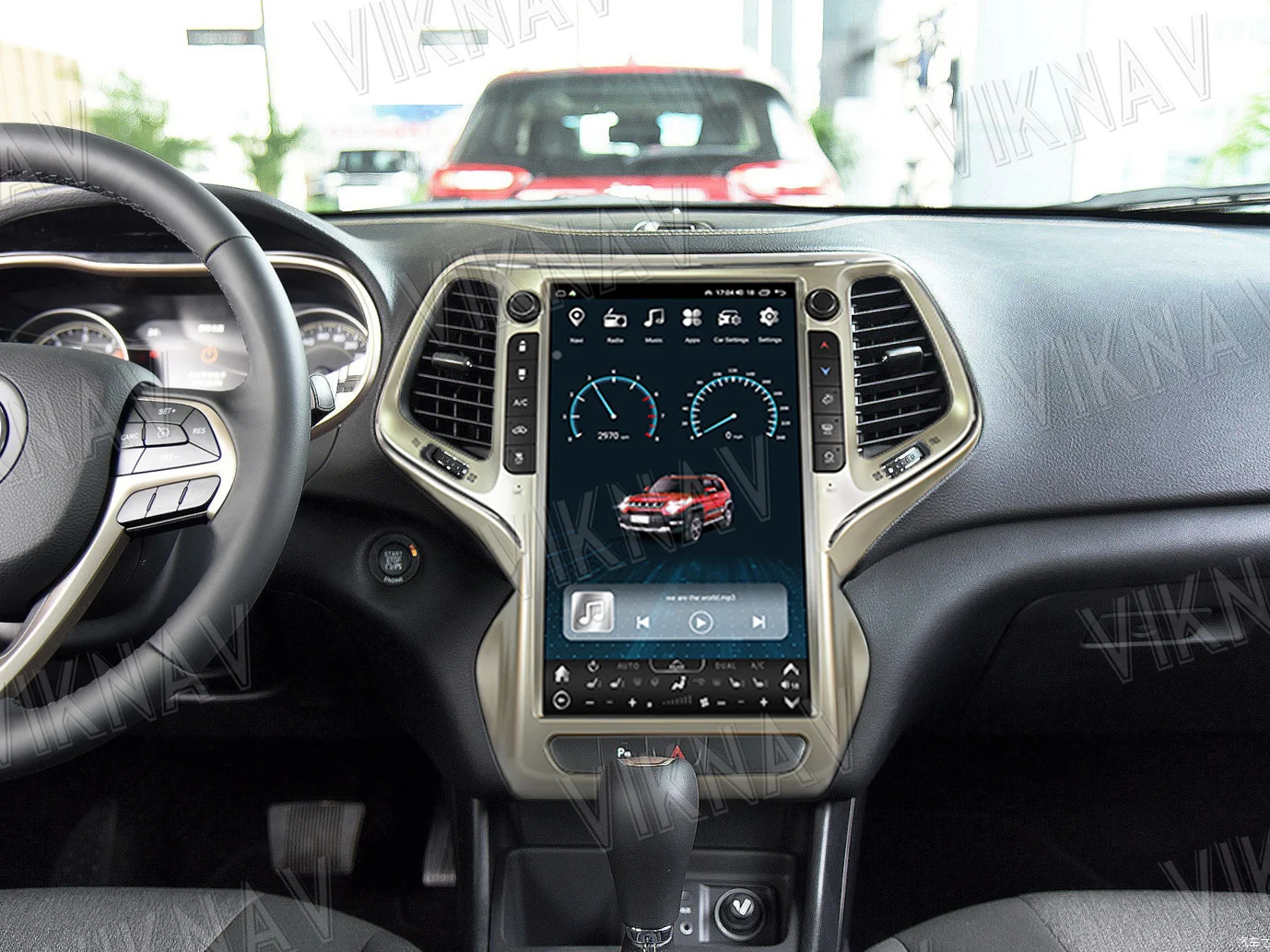 Автомобиль 2014 2018 Jeep Grand Cherokee Замена радио Авто стерео 13,6 дюйма OEM