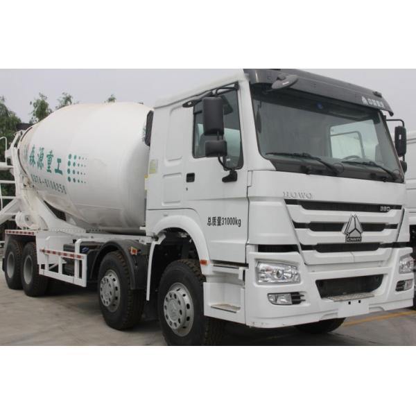 New Style HOWO Big Concrete Mixer Truck 17 CBM tank 8X4 Chassis 371hp Engine