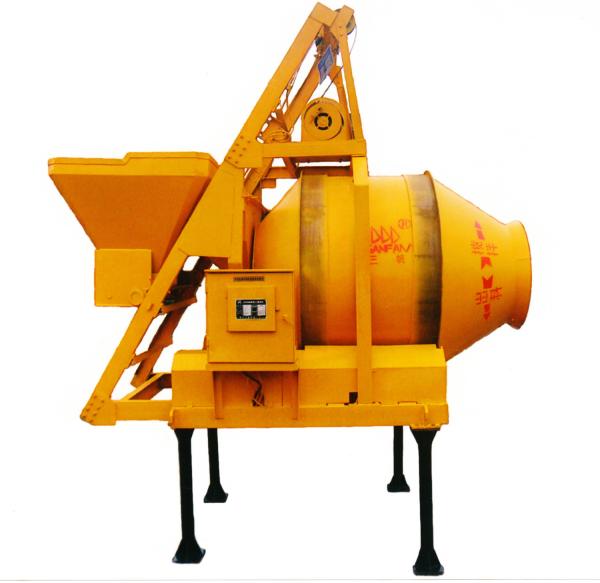 Rubber Wheel Driving Electric Cement Mixer 500L Capacity with Reversible Drum