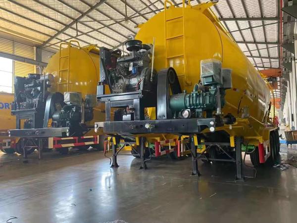 50t-70t Load Heavy-Duty Flour Tank Trailer with Jost Kingpin and Powerful Engine