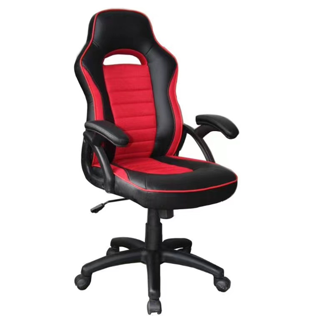 Red & Black Gaming Office Chair Nylon Base Mesh Back Height & Tilt Adjustable