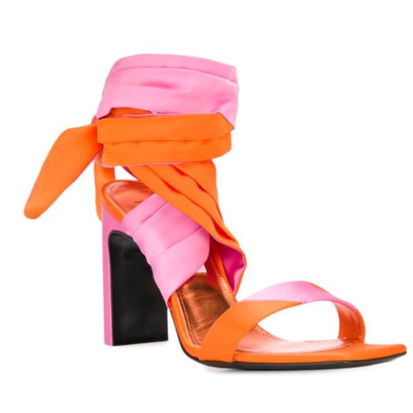 Strap UK4 9inch Women'S High Heel Sandals 95mm Open Toe High Heel Shoes
