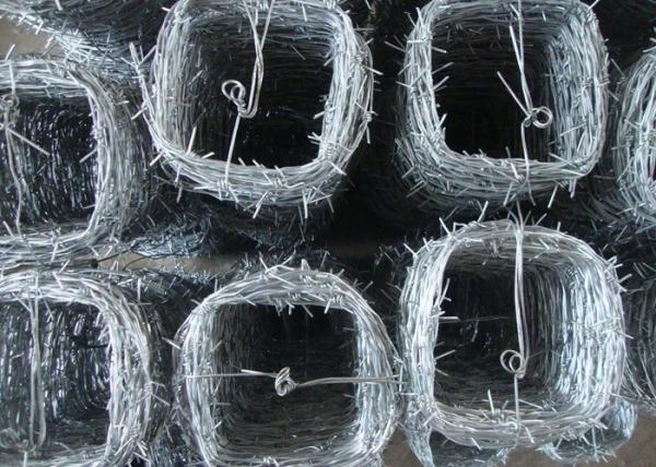 Single / Double Barbed Wire Mesh Electric Galvanized 1.0-3.5mm Dia