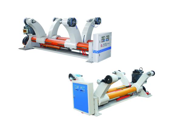 2 Layer Corrugated Paperboard Making Machine 0 - 60 m / min With Clamping Arm