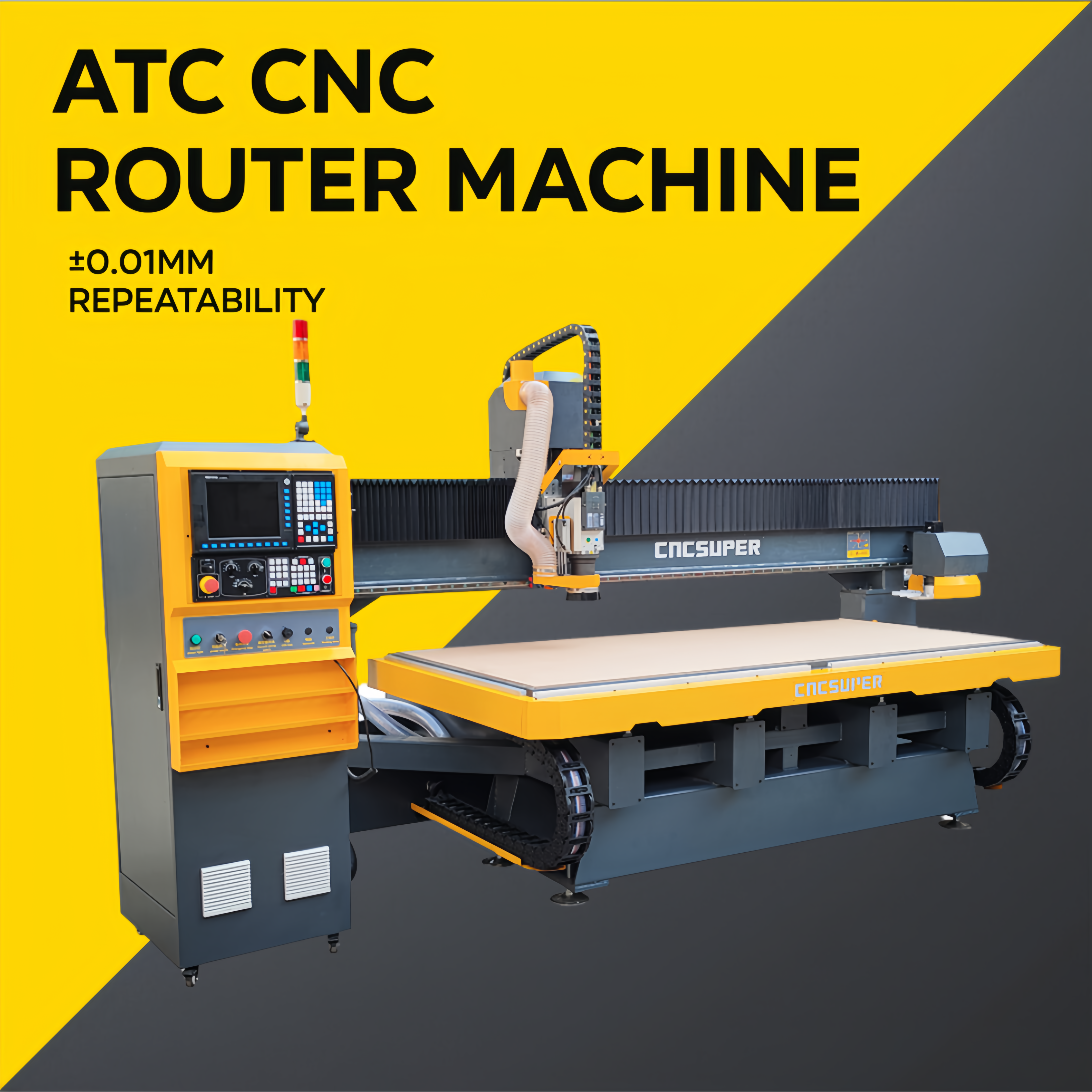 Table Moving CNC ATC Router For Art Crafts Exhibits Cabinetry Sign Making