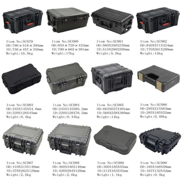 ABS пластиковый портативный инструментальный ящик с предварительно разрезанной пеной