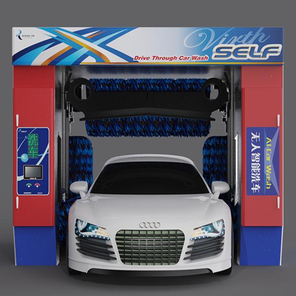 Risense CE Approved 5 Brushes Full Automatic Rollover Car Wash Machine with air Dryer and Wheel Brushes(CF-360)