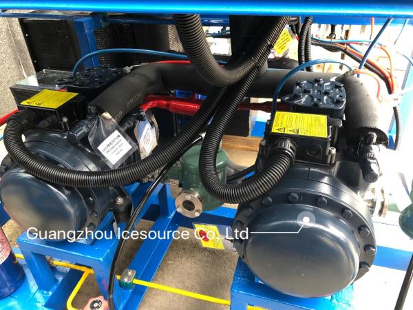 Energy Efficiency 22mm Ice Tube Machine Water Cooling With Condenser