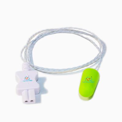 Adult Medical Temperature Sensor Ear Canal Foam Skin Temperature Probe For VR 2Pin
