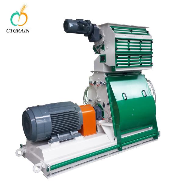 Small Animal Feed Hammer Mill Grinder Pulverizing Machine Ventilation System