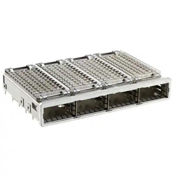 Gaiola de TE 2007625-1 QSFP+ 1x4 com Imprensa-ajuste do dissipador de calor 14 Gb/s através do furo