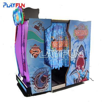 Espaço de Jogos Indoor 55 Inch Screen Coin Operado Let's Go Island Disparar com Arma Simulador de Disparos Arcade Video Game Mac