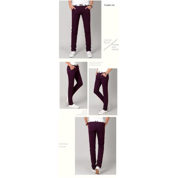 Pants length Trousers Fashion Style Stretch Fit Cotton Mid Waist Trousers For Man