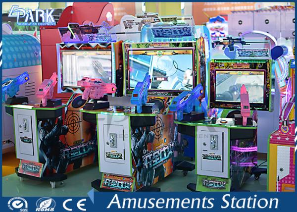 42 Inch Fire Power Arcade Shooting Games / Stand Up Arcade Machine For Entertainment