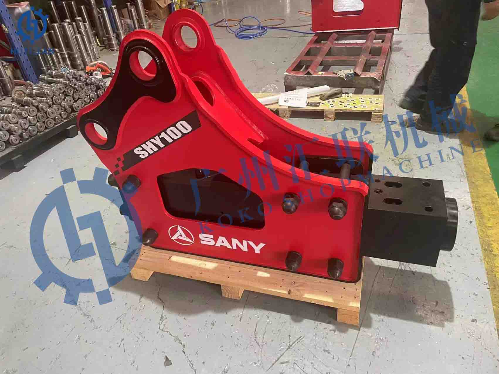 Оригинальный SANY SHY100 боковой тип гидравлический молоток для экскаватора SOOSAN SB30 SB40 SB43 SB50