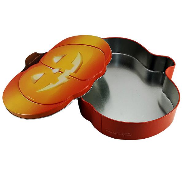 Chocolat de Halloween formé par potiron Tin Box Multipurpose Antirust For