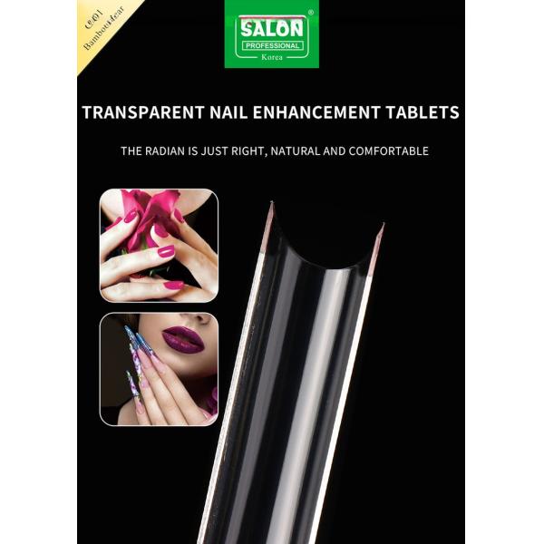 Full Cover False Nail Tips Set with Box Transparent Stiletto & Square Acrylic Nails for DIY Nail Salon