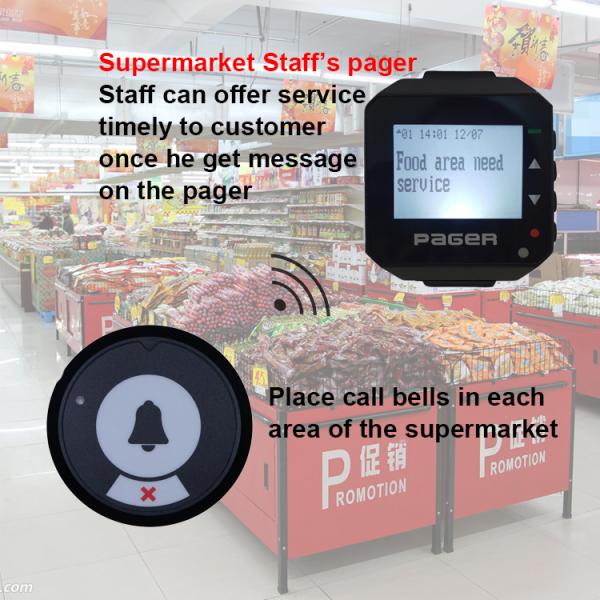 Умное долговечное использование Электронная система звонков запястье часов пейджер