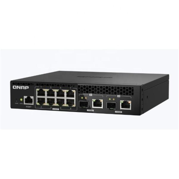 QSW-M2108R-2C Deux ports composites 10GbE SFP + / RJ45 et huit ports Ethernet 2.5GbE Commutateur NMS basé sur le Web