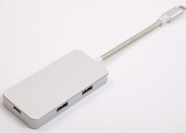 Type-C Hub USB C Adapter 50Gbps for MacBook Pro 13 15 2016/2017, USB-C 40Mbps 100W Power delivery