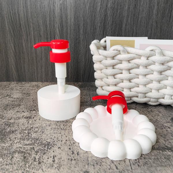 Cosmetic Cream Pump 4cc Dosage Lotion Screw Pump For Round Bottle 33/410