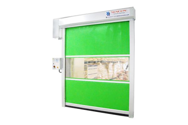 220V - 240V Interior Portas de Alta Velocidade, Portas Automáticas Rápidas de Roller para cima Azul Branco Verde
