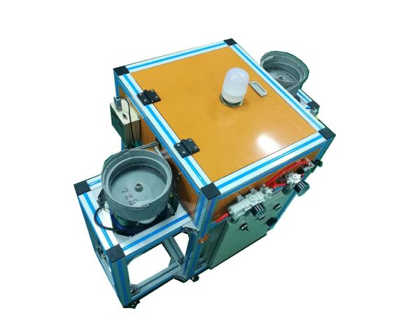 B22 Bulb Cap Nailing Crimping Punching Machine For LED Lighting Crimping Nailing