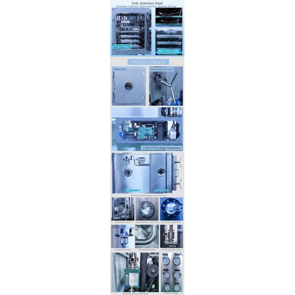 -75C 30Kg Small Pharmaceutical Freeze Dryer Pharmaceutical Lyophilizer
