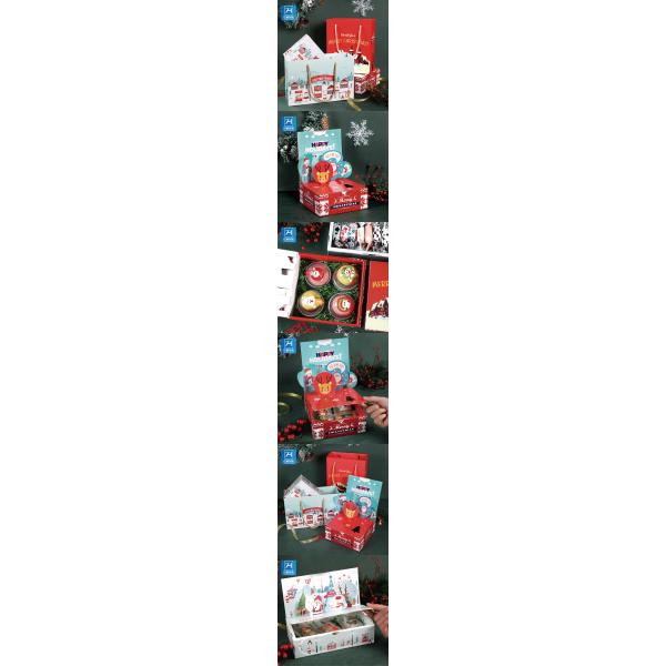 Стерео подарочная коробка рождества 3D