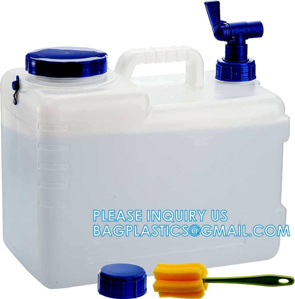 Portable Outdoor Camping Water Bucket With Handle BPA-Free Food Grade Material Square Liquid Storage Container
