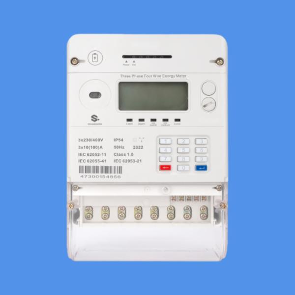 Digital LCD or LED Display Prepaid Electricity Meters With LORAWAN Communication