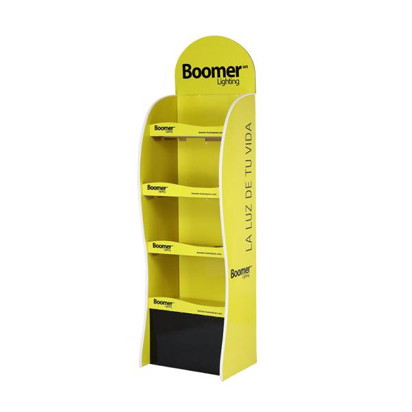 Cardboard Cosmetic Display Commercial Sectional Display Furniture with Folding Design