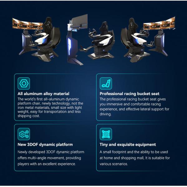 MOZA Professional Racing Game Simulator With Motion Real-time Feedback Chair