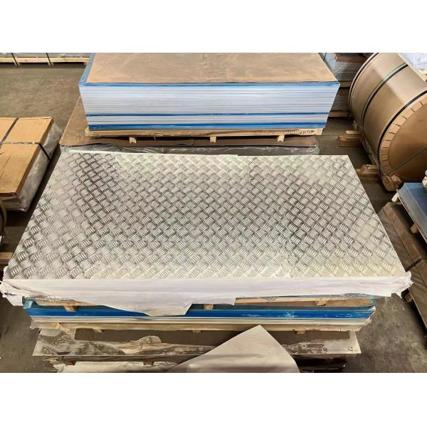 1060 H14 Checkered Aluminum Diamond Plate Ribbed Sheet For Boat