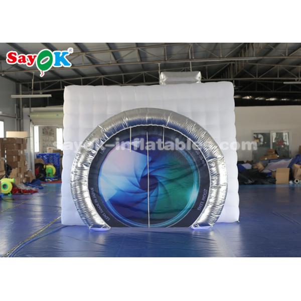 La cámara profesional del estudio de la foto formó la astilla blanca externa los 3*2.7*2.5m de la cabina inflable de la foto