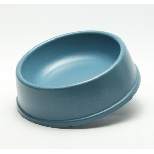 Blue Commercial Bamboo Pet Bowl , Non - Skid Bamboo Dog Feeder Oem Service
