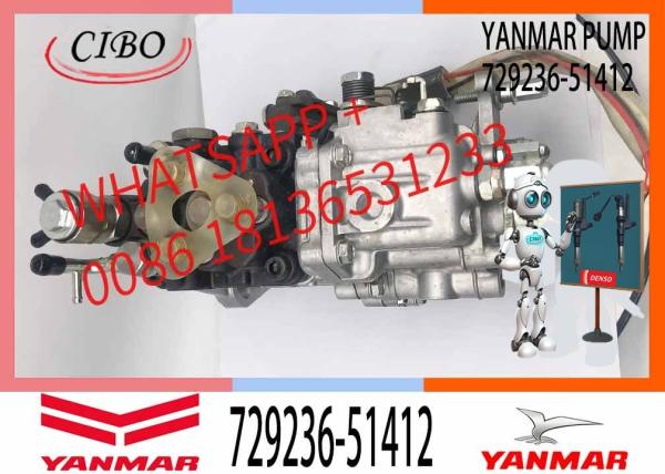 Pompes d'injection de carburant 729236-51412 pour pompe d'injection de moteur Yanmar 3TNV88